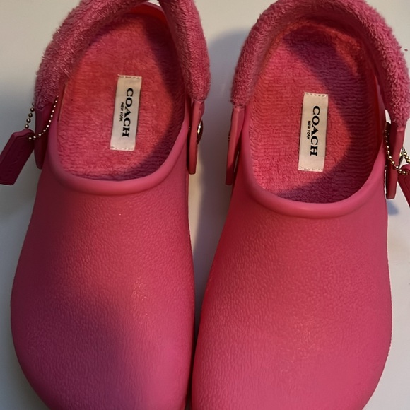 COACH petunia pink Lola Clogs. Size 6 New with box - Picture 7 of 7